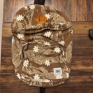 Made in USA Mark McNairy Camo sunflower embroidered backpack